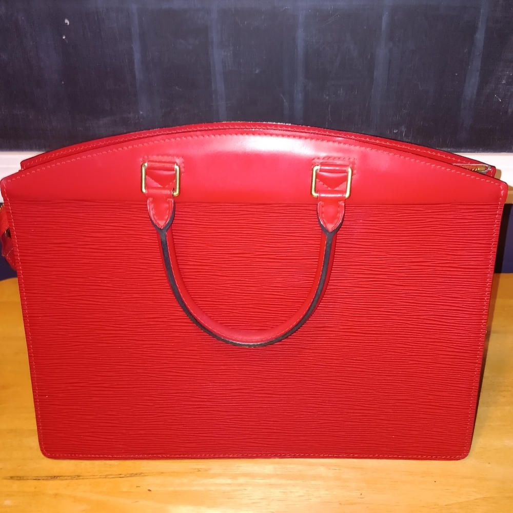 Louis Vuitton Red Epi Leather Shoulder Bag